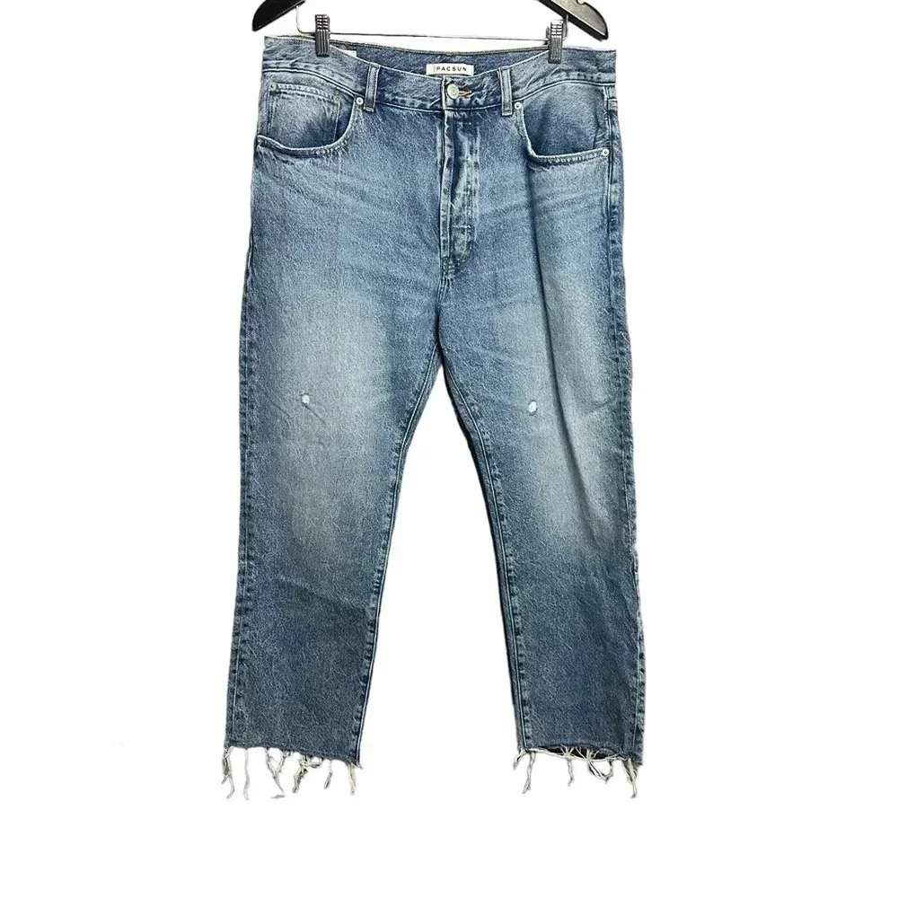 Pacsun Vintage Loose Crop High Waisted Jeans Size 34